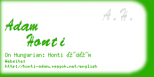 adam honti business card